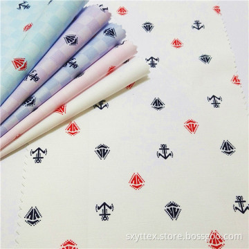 TC Jacquard Shirt Fabric With Printing Onside